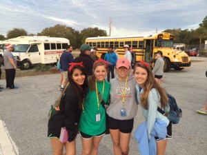 Our girls.  We were the Rosie Riveters team.  Don't ask...